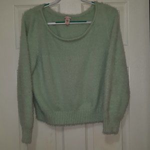 Victoria Secret Mint Green Fuzzy Sweater Large